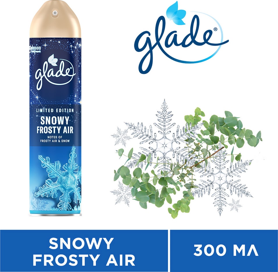 Освежитель воздуха Glade Snowy Frosty Air 300мл от Vprok.ru