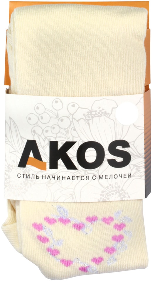 Колготки детские Akos бежевый р.98-104