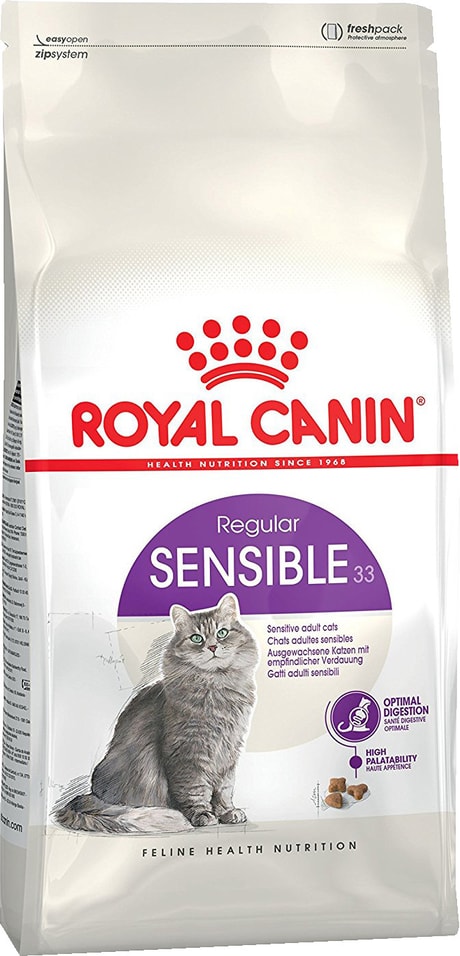 Сухой корм для кошек Royal Canin Sensible 33 при чувствительном пищеварении 4кг