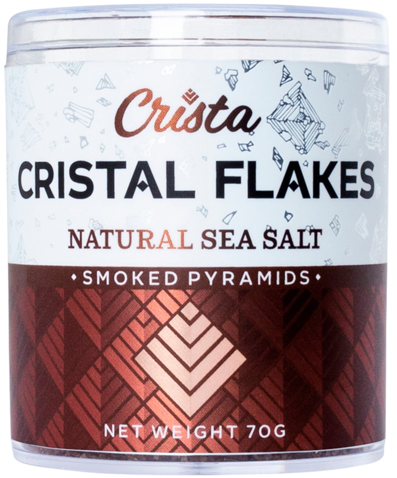 Соль морская Crista пищевая копченая 70г