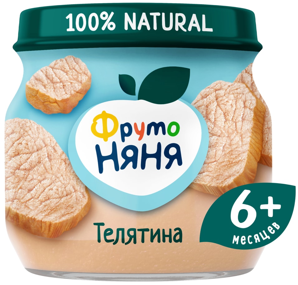 Пюре ФрутоНяня из телятины 80г - Vprok.ru Перекрёсток