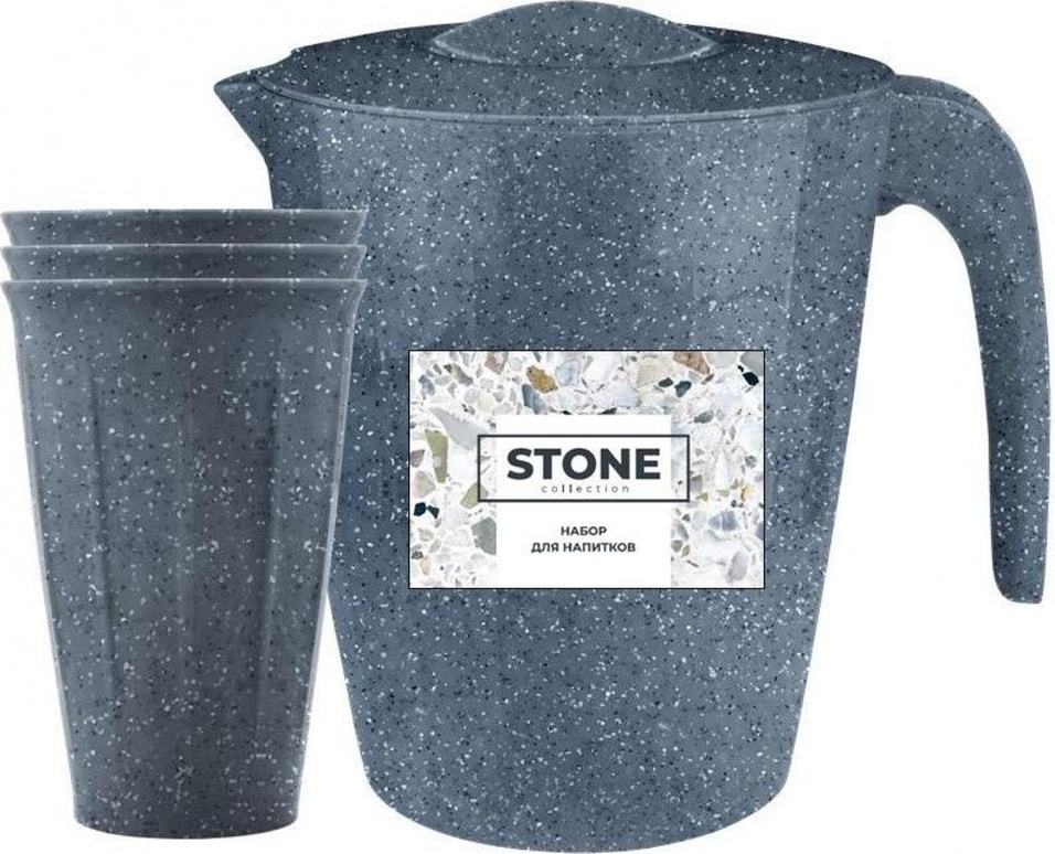 Набор посуды Stone Кувшин 1.9л + стаканы 3*350мл