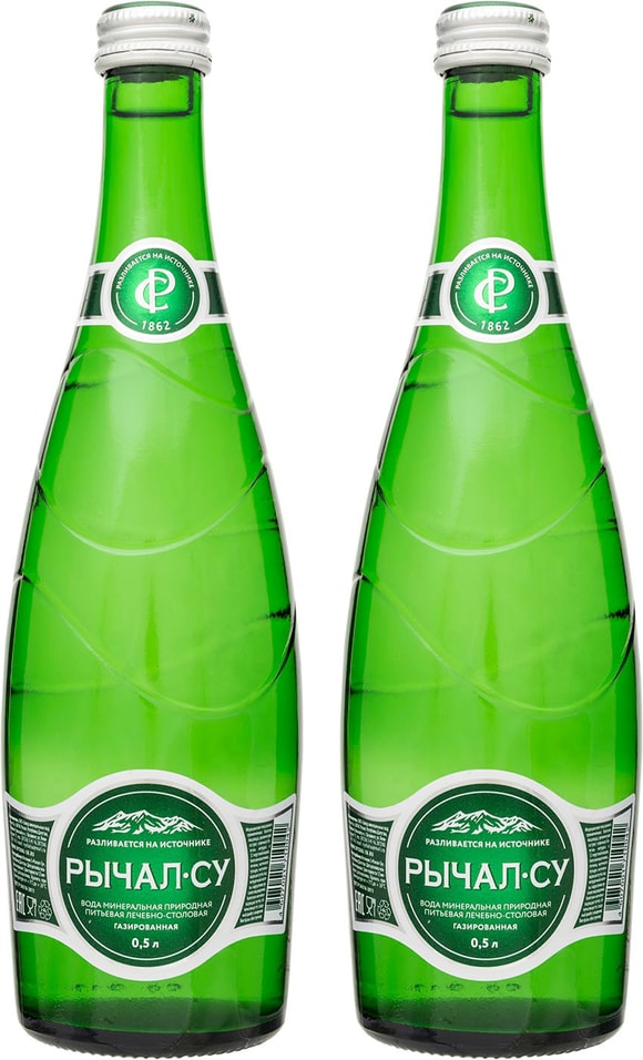 Вода Рычал-Су минеральная лечебно-столовая газированная 500мл
