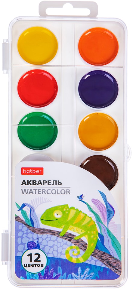 Краски акварельные Hatber Colora медовые полусухие 12 цветов 139₽