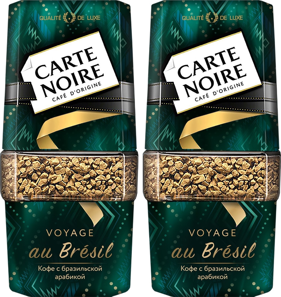 Кофе растворимый Crate noire Voyage au bresil 90г (упаковка 2 шт.)