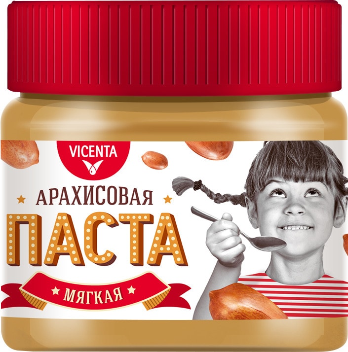 Арахисовая паста Vicenta мягкая 250г от Vprok.ru