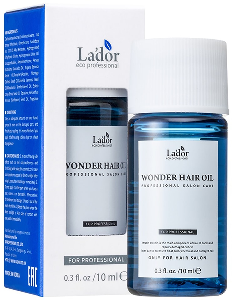 Масло для волос LaDor Wonder Hair Oil Увлажняющее для восстановления блеска 10мл