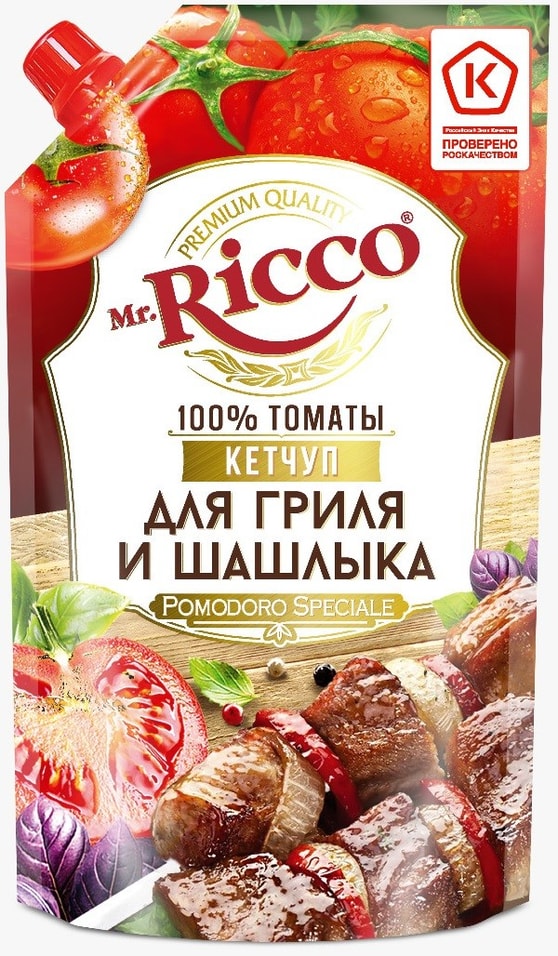 Кетчуп Mr. Ricco Pomodoro Speciale для гриля и шашлыка 350мл