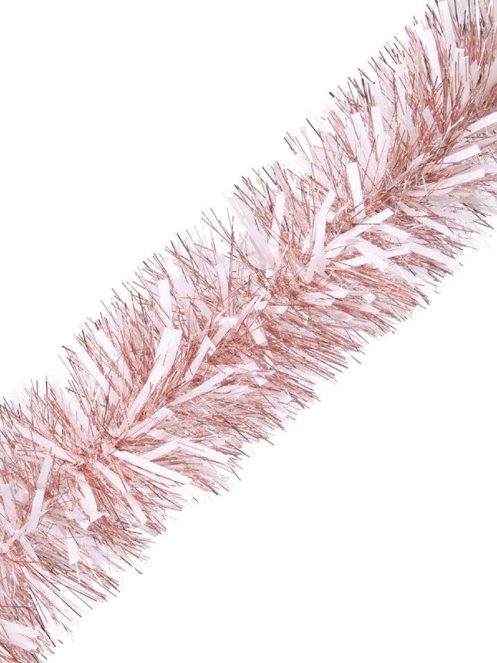 Мишура новогодняя Magic Time Карамельная с белыми вставками 200*15см