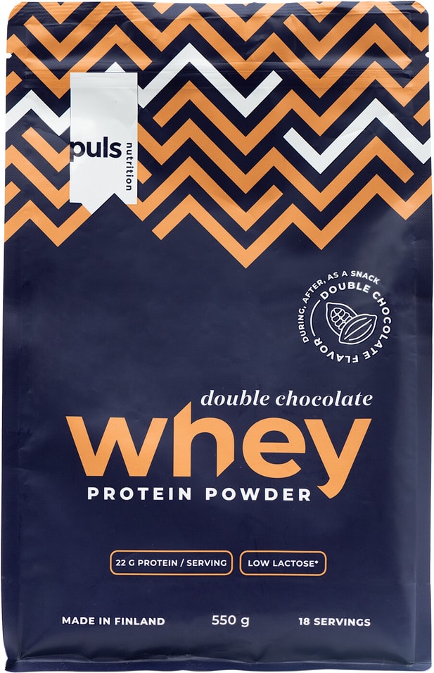 Смесь сывороточная протеиновая Puls Nutrition Whey Двойной шоколад 550г 1699₽