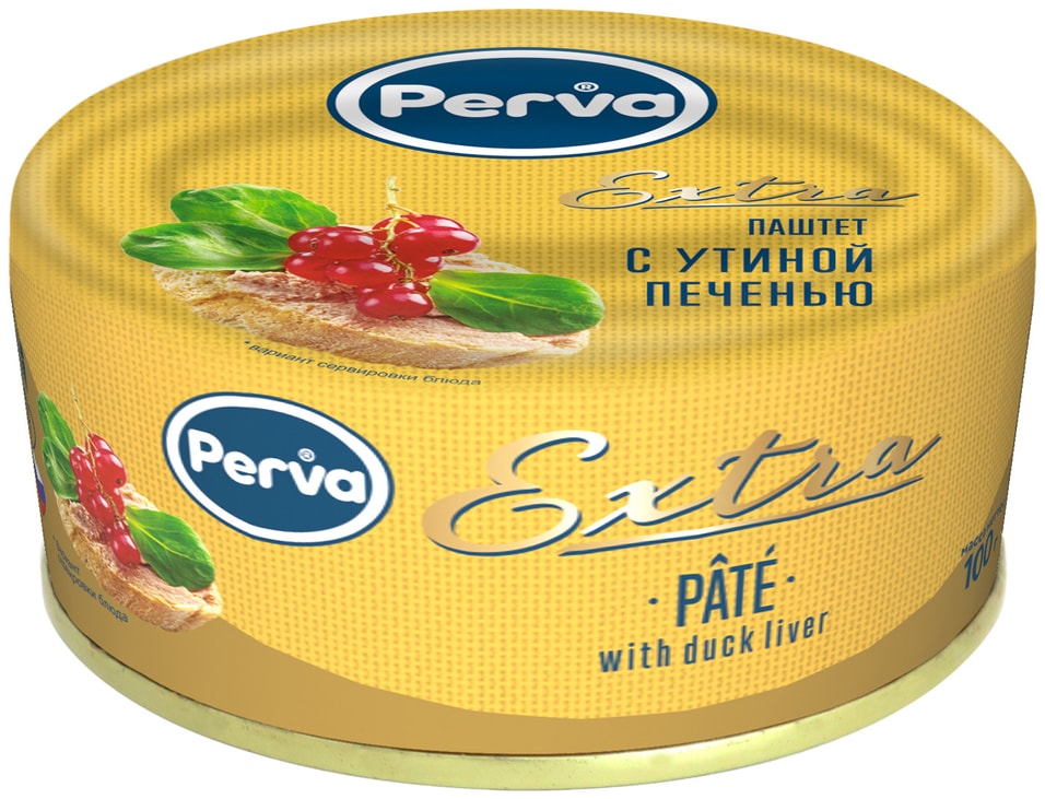 Паштет Perva Extra с утиной печенью 100г