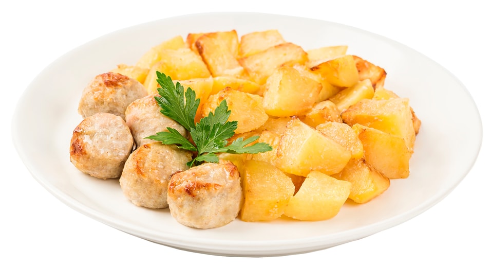 Картофель Вкусно Жить запеченный с митболами 250г