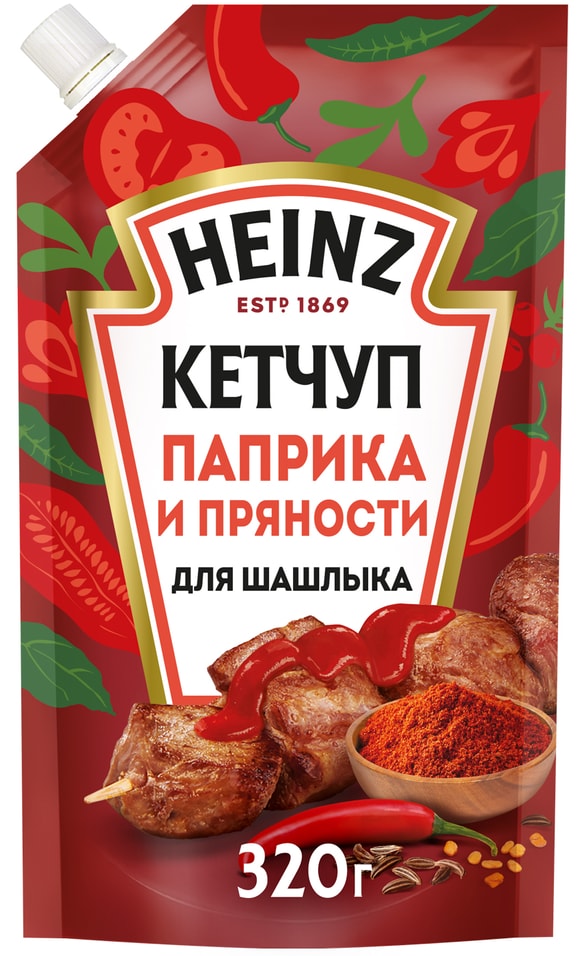 Кетчуп Heinz Паприка и пряности для шашлыка 320г