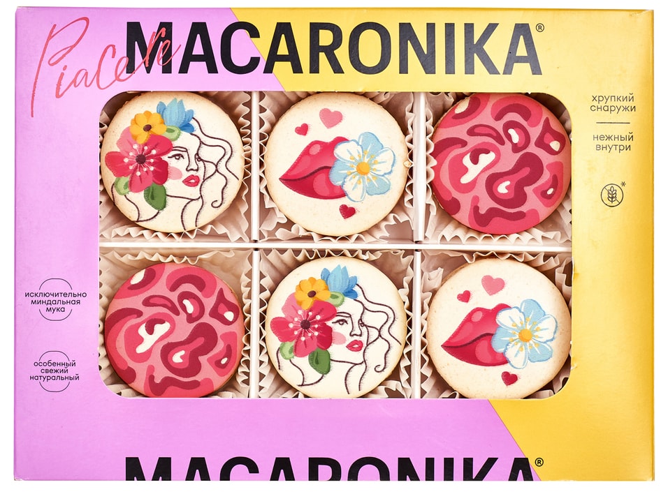 Набор пирожных Macaronika праздничный Весна 6шт