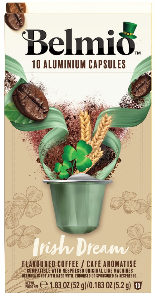 Кофе в капсулах Belmio Irish Dream 10штс доставкой!