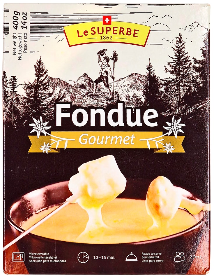 Сыр Le Superbe полутвердый Швейцарское фондю 40% 400г