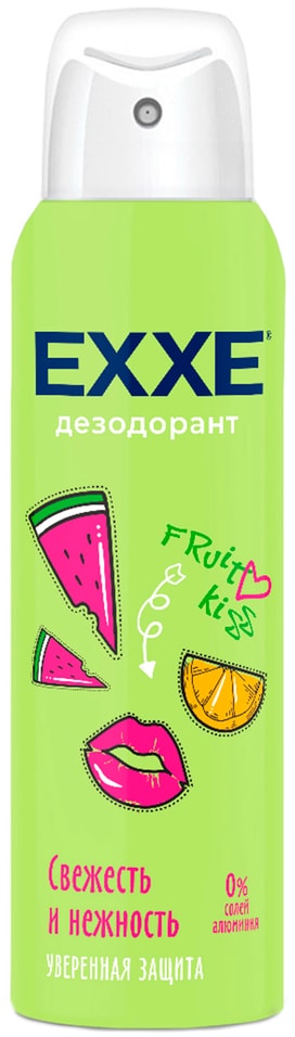 Дезодорант женский EXXE Fruit kiss свежесть и нежность спрей 150мл 199₽