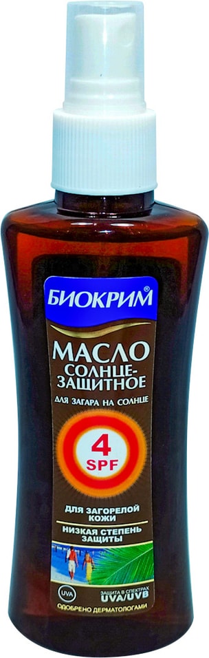 Масло солнцезащитное Биокрим SPF4 150мл от Vprok.ru