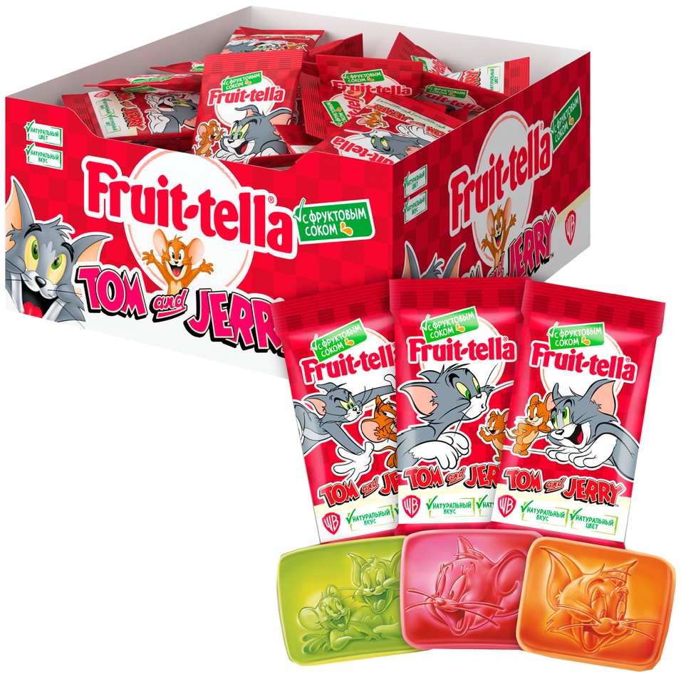 Мармелад Fruittella жевательный Том и Джерри с фруктовым соком 10г