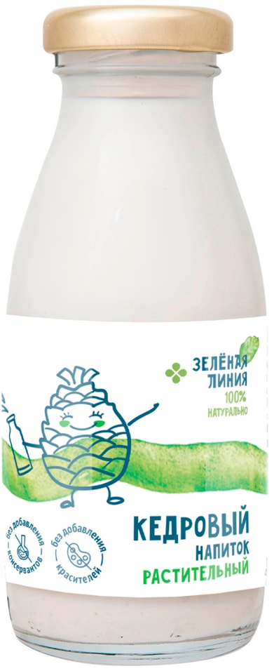 Напиток ореховый Зеленая линия кедровый 200мл