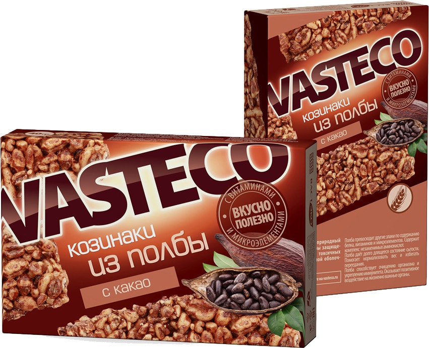 Козинаки Вастэко из полбы с какао 40г 79₽