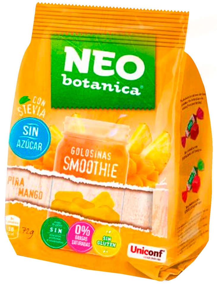 Конфеты Neo Botanica с желейным корпусом Смузи Ананас-Манго 150г 444₽