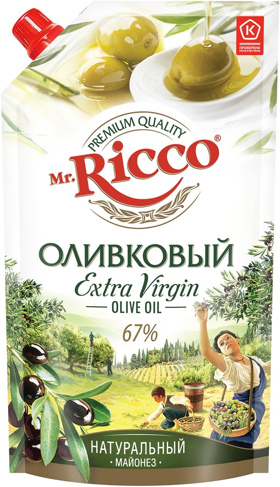 Майонез Mr. Ricco Оливковый 67% 400мл