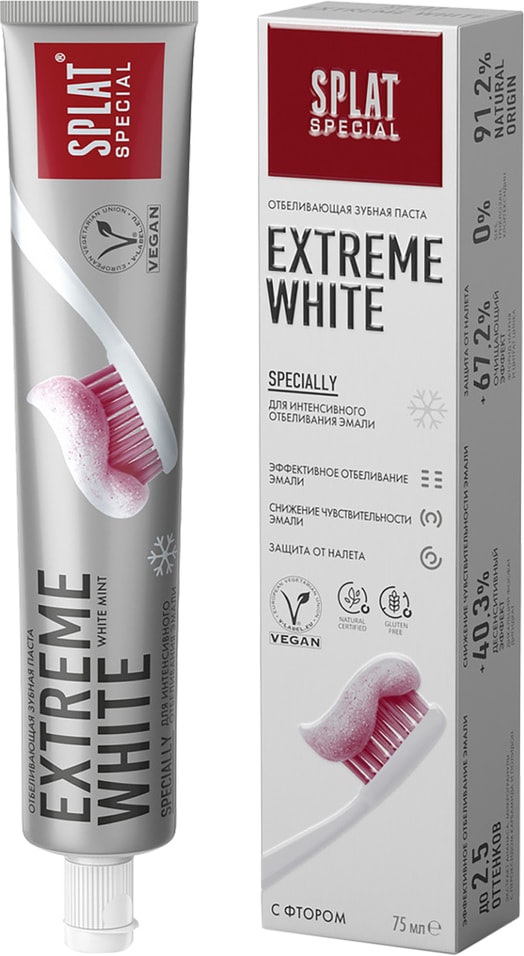 Зубная паста Splat Special Extreme White Экстра Отбеливание 75мл