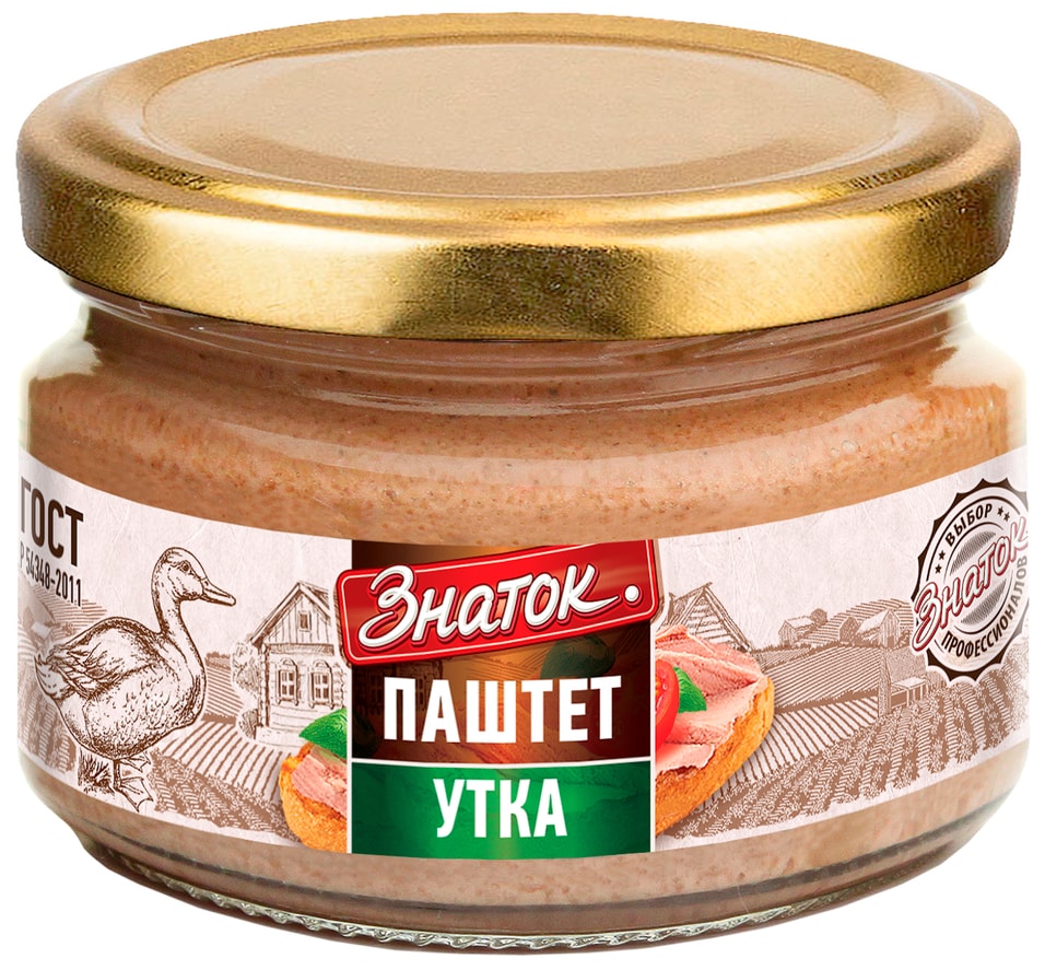 Паштет Знаток печеночный Утка 200г
