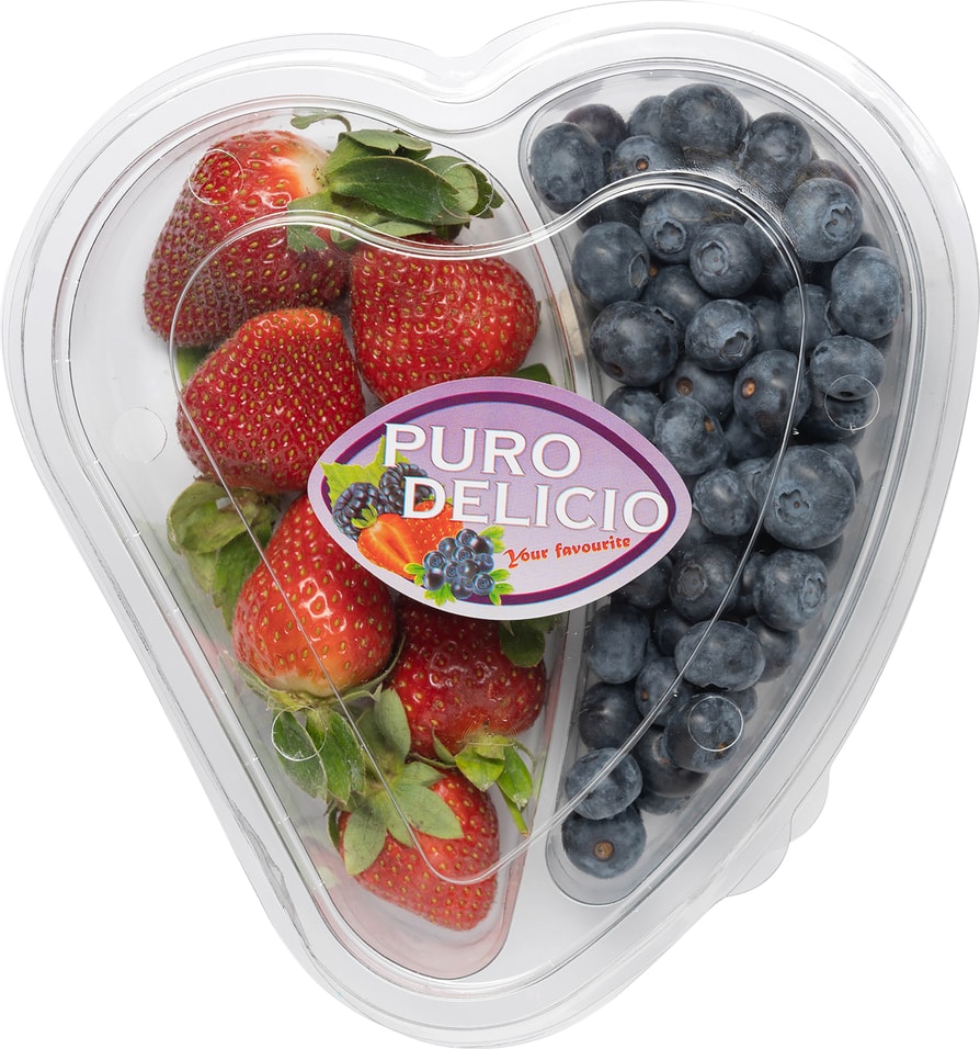 Ягодный микс Puro Delicio Клубника и Голубика 250г