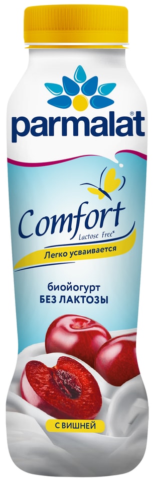 Биойогурт Parmalat Comfort Вишня безлактозный 1.5% 290г