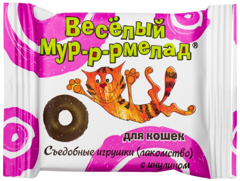 Лакомство для кошек Veda Веселый Мур-р-рмелад съедобные игрушки с инулином 6г