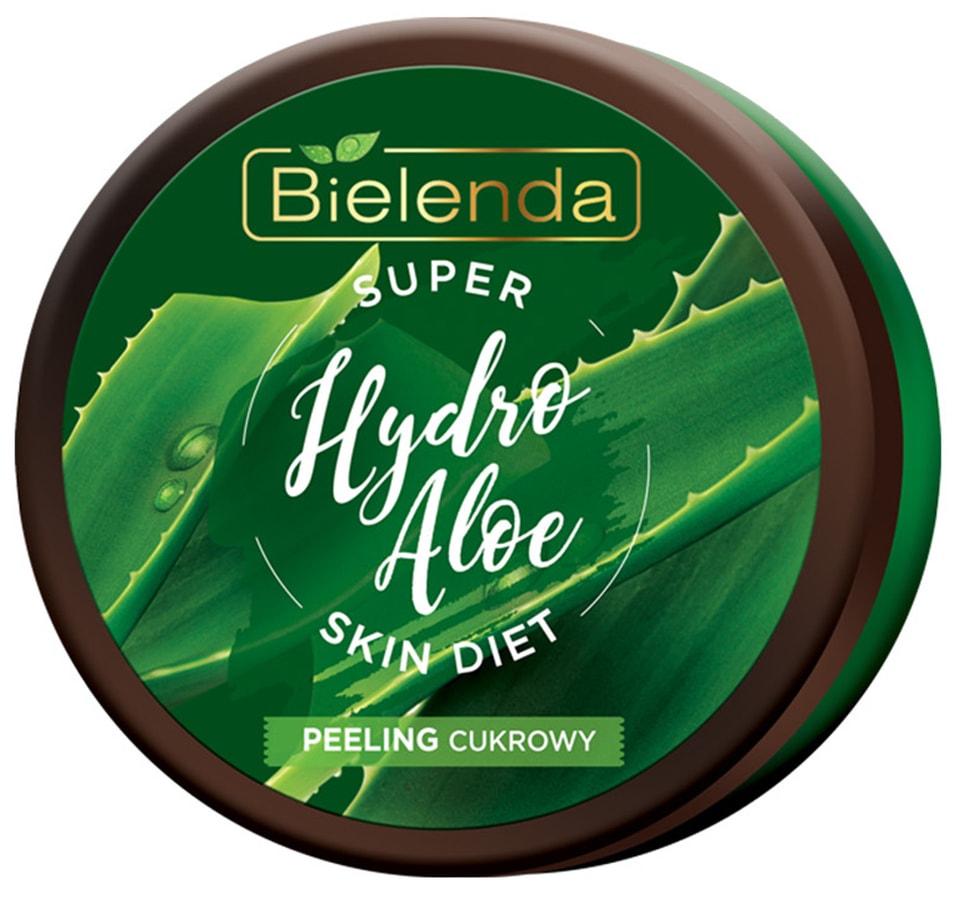 Скраб для тела Bielenda Super Skin Diet Hydro Aloe сахарный увлажняющий Алоэ 350мл