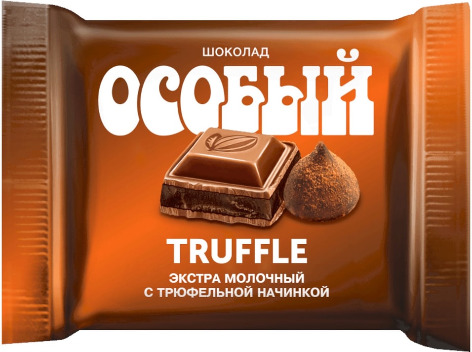 Шоколад Фабрика им. Крупской Особый экстрамолочный с трюфельной начинкой 82г