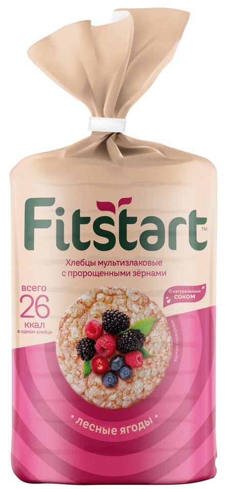 Хлебцы Fitstart Мультизлаковые Лесные ягоды 100г 70₽