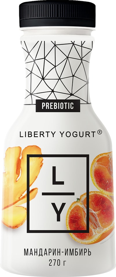 Йогурт Liberty Yogurt Мандарин куркума имбирь 1.5% 270г