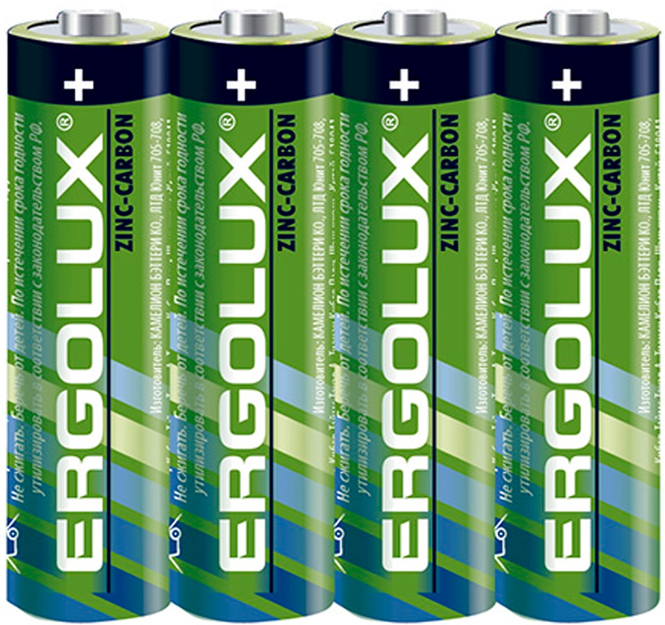 Батарейки Ergolux R 6 SR4 1.5В 4шт. Доставим до двери!