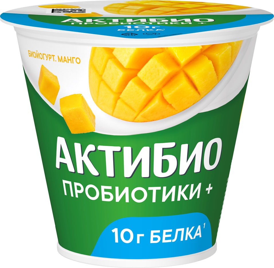 Биойогурт Актибио Манго 3 220г - Vprokru Перекрёсток 72₽