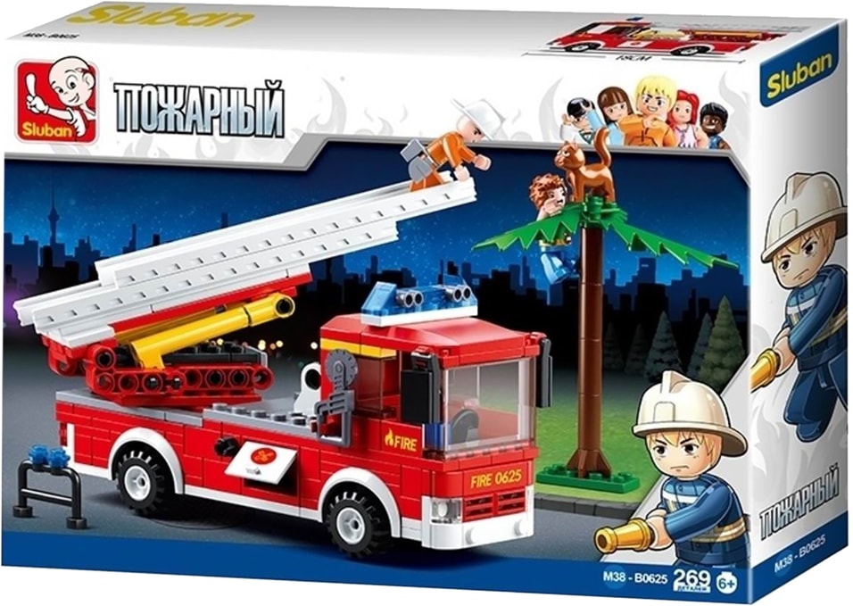 Конструктор Sluban Пожарная машина