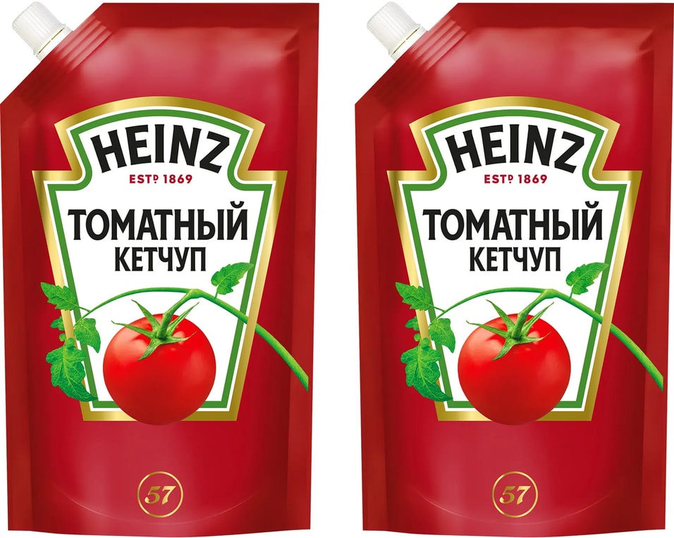 Кетчуп Heinz Томатный 320г (упаковка 2 шт.)