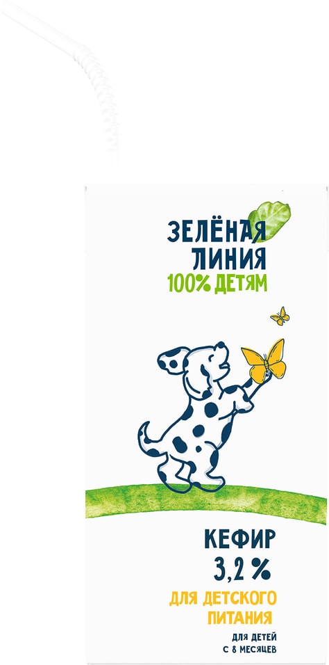 Кефир детский Маркет Зеленая линия 3.2% 210г