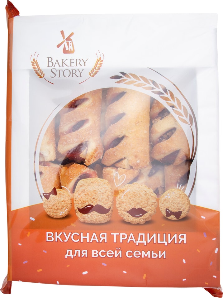 Трубочки фруктовые Bakery Story Малина 500г от Vprok.ru