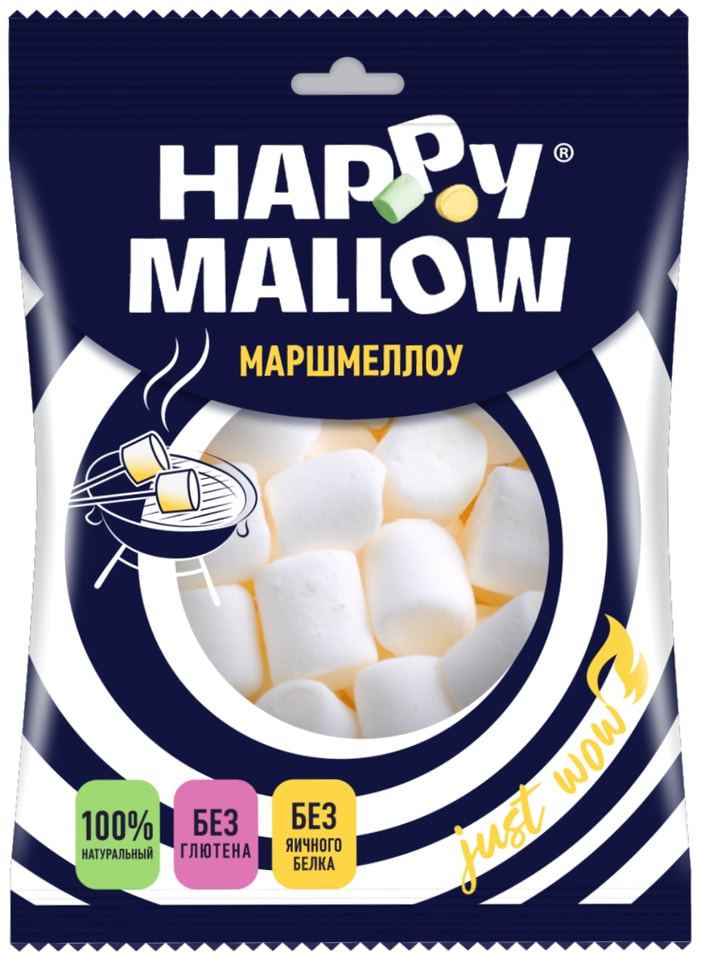 Маршмеллоу Happy Mallow воздушный для десертов 135г
