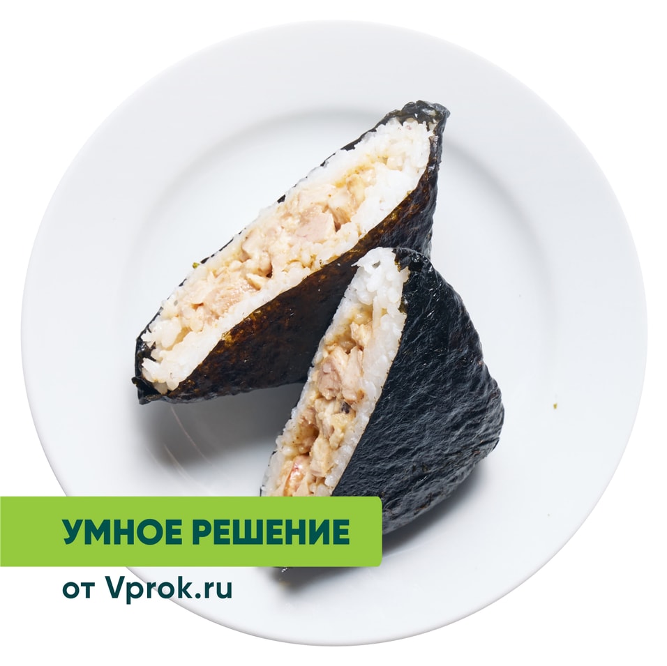 Суши-сэндвич Онигири с курицей и соусом кимчи Умное решение от Vprok.ru 160г