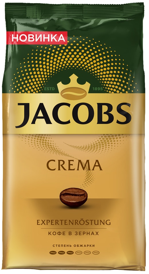 Кофе в зернах Jacobs Crema 1000г от Vprok.ru