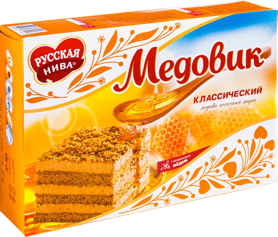 Торт Русская нива Медовик классический 420г