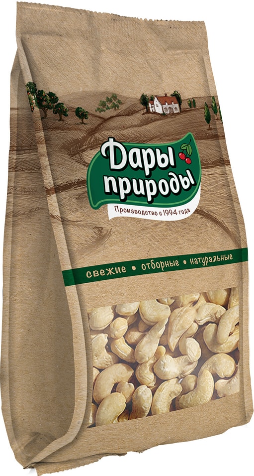 Кешью Дары природы без обжарки ядро 250г