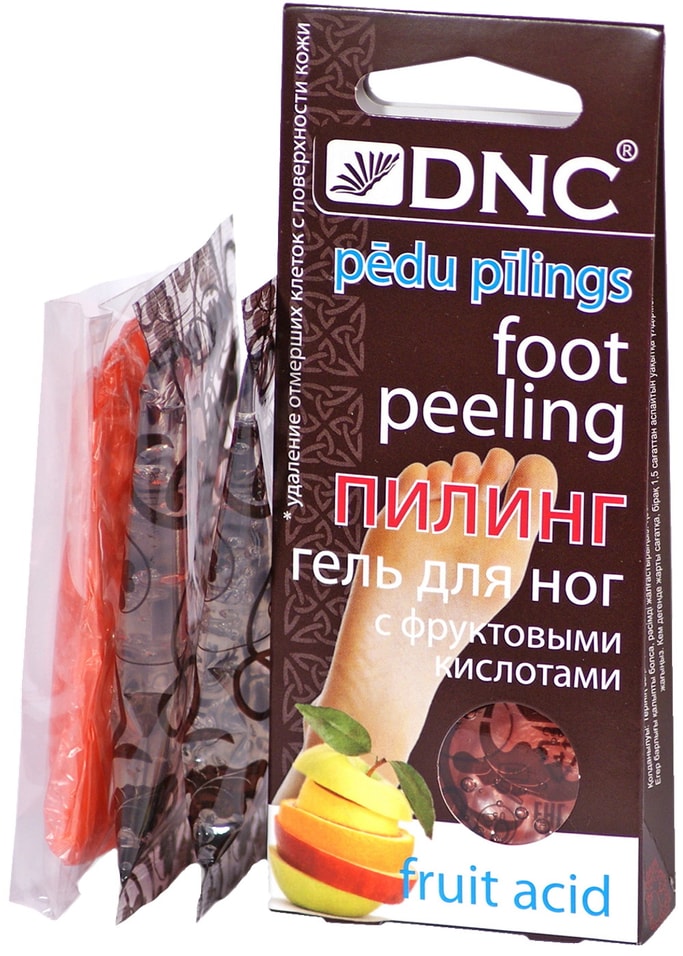 Гель для ног DNC с фруктовыми кислотами 2*20мл