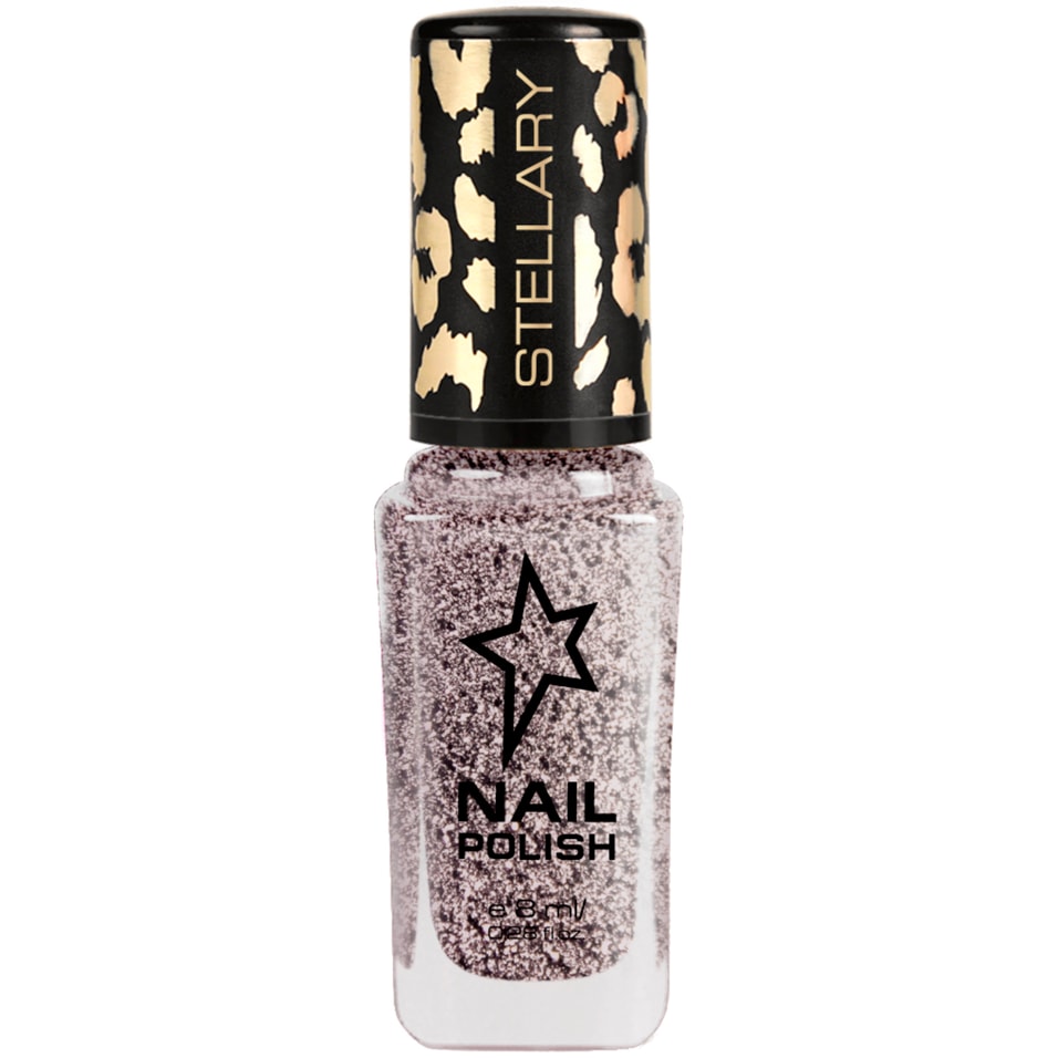 Лак для ногтей Stellary Nail polish тон 106 серебристый с блестками 8мл 189₽