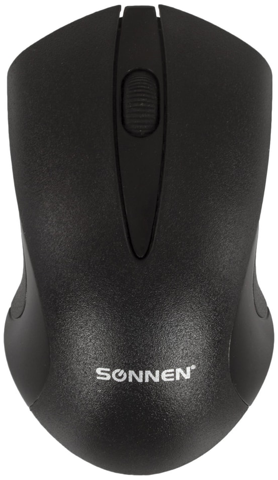 Мышь беспроводная Sonnen M-661Bk USB 1000 dpi 2 кнопки+1 колесо-кнопка оптическая черная от Vprok.ru